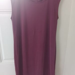Mini casual dress (burgundy)